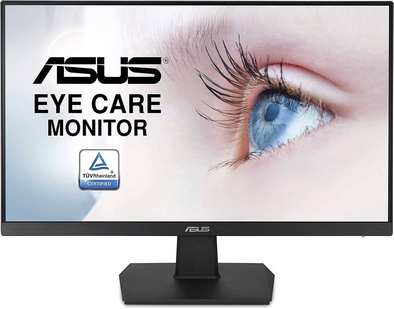 ASUS VA24EHE 23.8” Monitor 75Hz Full HD (1920x1080) IPS Eye Care HDMI D-Sub DVI-D,Black