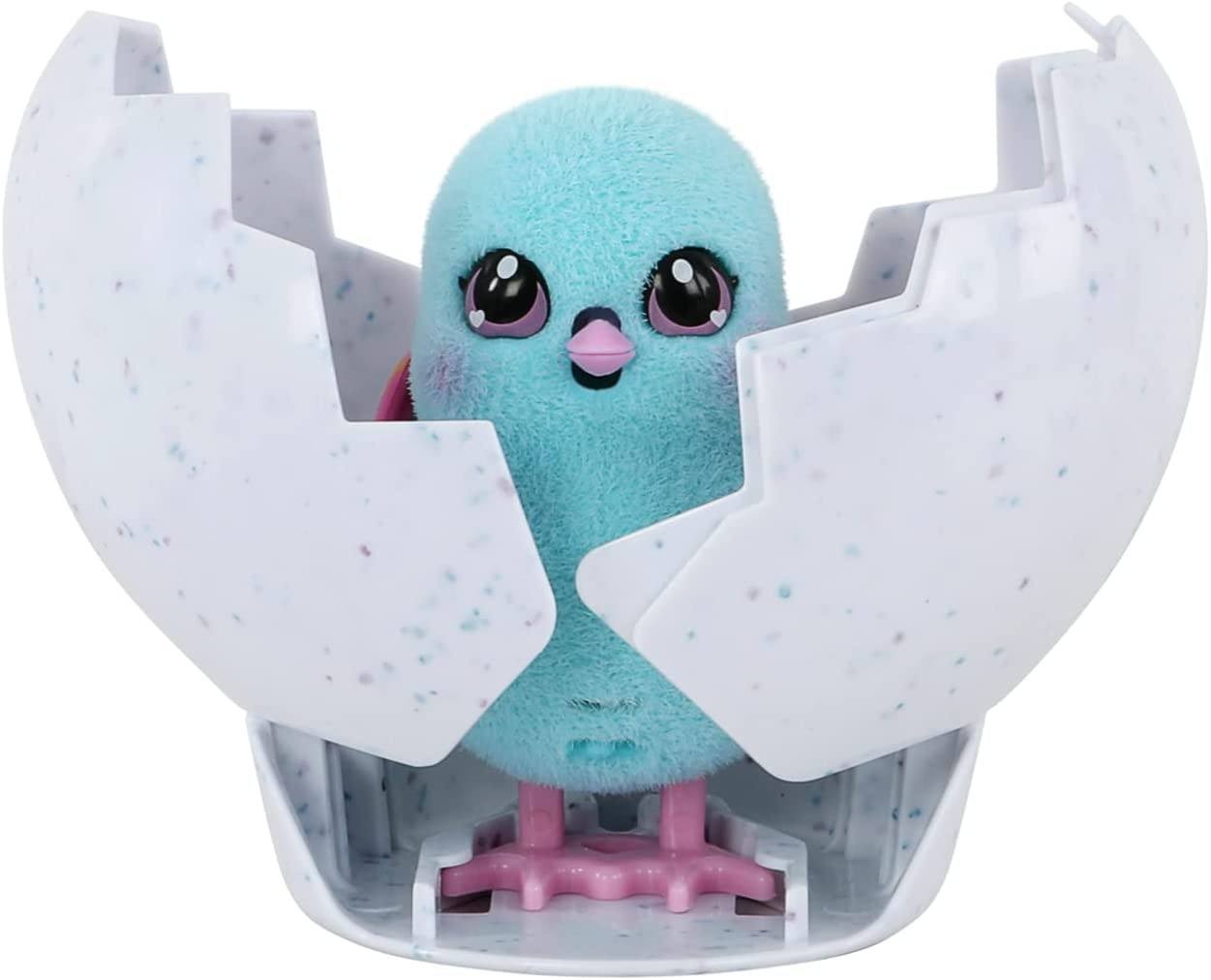 Little Live Pets - Surprise Chick; Cute Interactive Collectible Toy Chick Chirps & Taps; Hatches Out of Egg & Hops About - Blue Egg