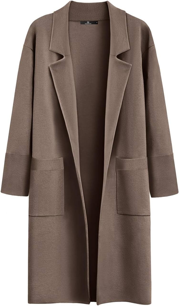 LILLUSORY Women's Long Dressy Cardigan Sweaters Fall Trendy Oversized Coatigan 2023 Knit Jacket Winter Coats