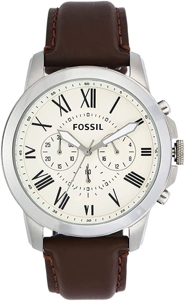 Fossil Men's Grant Stainless Steel Quartz Chronograph Watch
