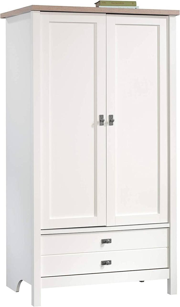 Sauder Cottage Road Armoire, Soft White Finish