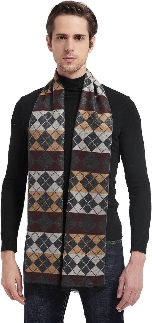 EP Mode Men's Winter Scarf, Cashmere Feel, Super Soft & Warm