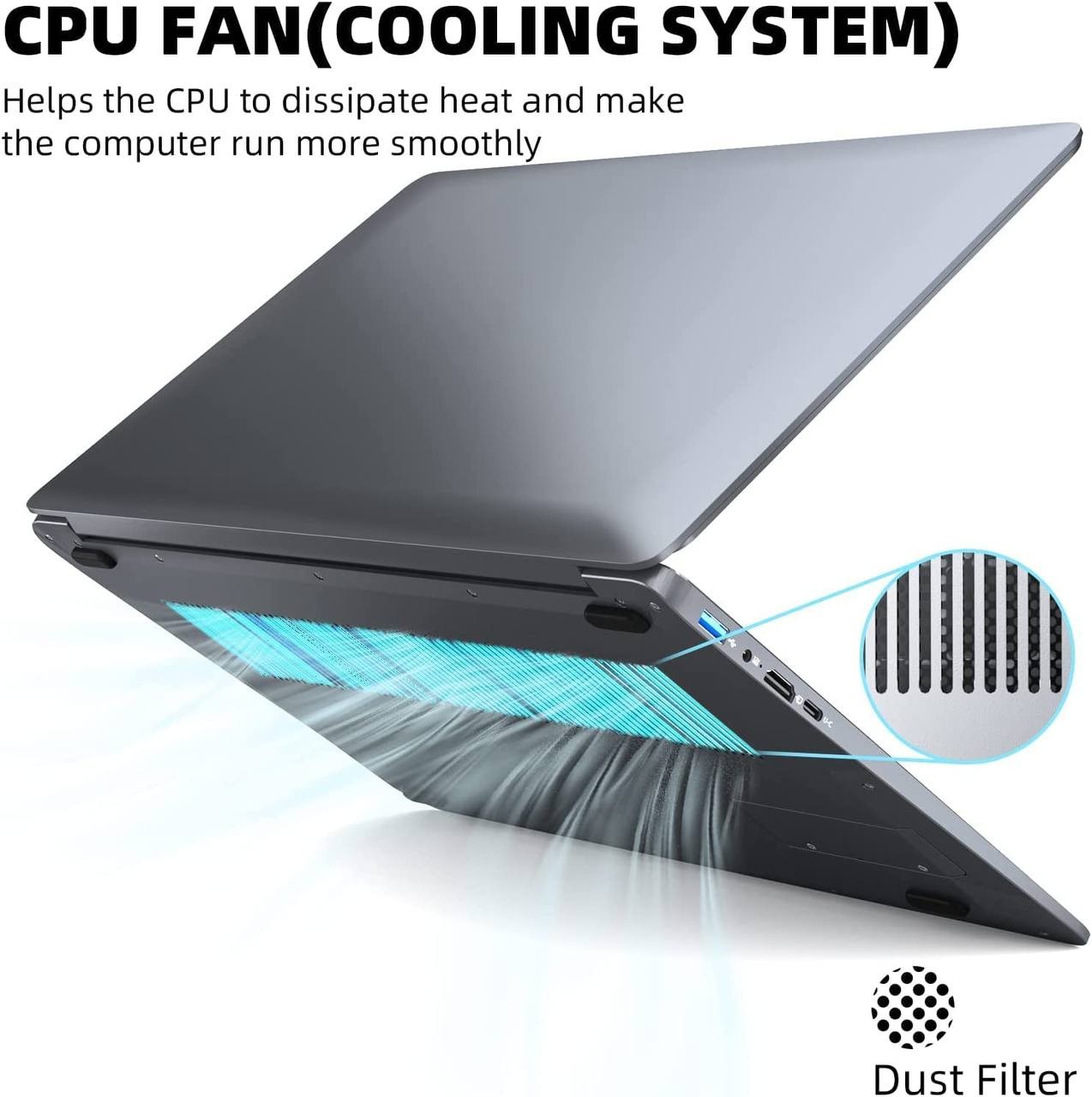 SGIN Laptop 15.6 Inch 12GB DDR4 512GB SSD, Windows 11 Laptops with Intel Celeron N5095, FHD 1920x1080, Dual Band WiFi, 2xUSB 3.0, Up to 2.9Ghz, Bluetooth 4.2, Supports 512GB TF Card Expansion, Gray