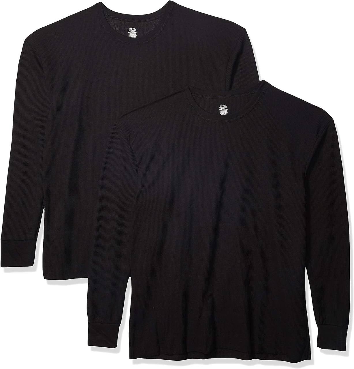 Fruit of the Loom Men's Classic Midweight Waffle Thermal Underwear Crew Top